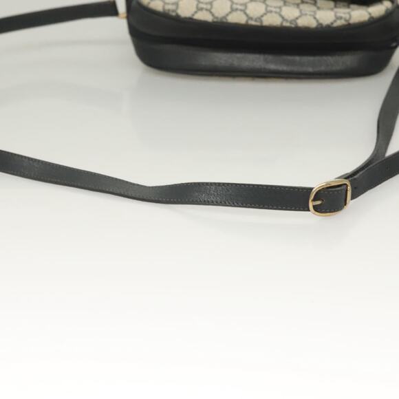 GUCCI GG Plus Supreme Shoulder Bag Pvc Navy Gold - Picture 7 of 16